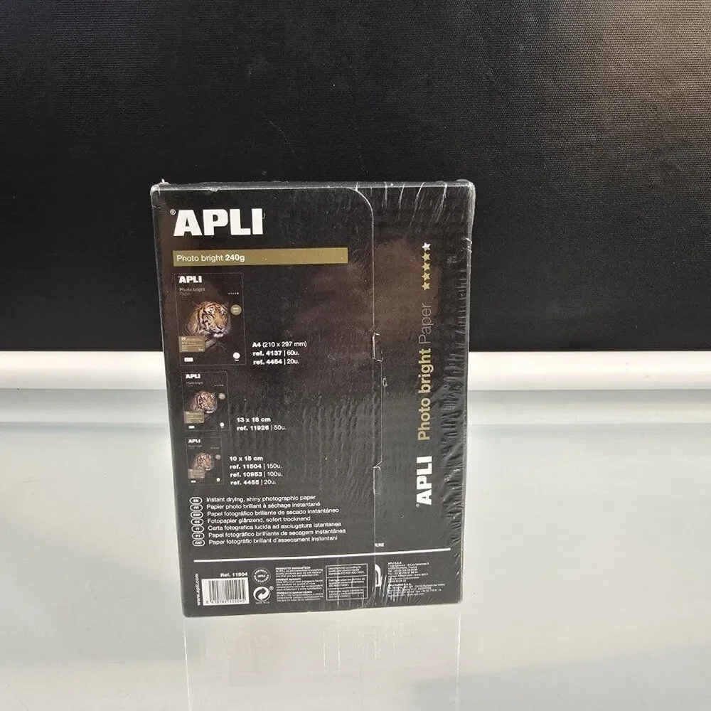 APLI Glossy Photo Paper 150 Sheets 4 x 6 Inch New in Box